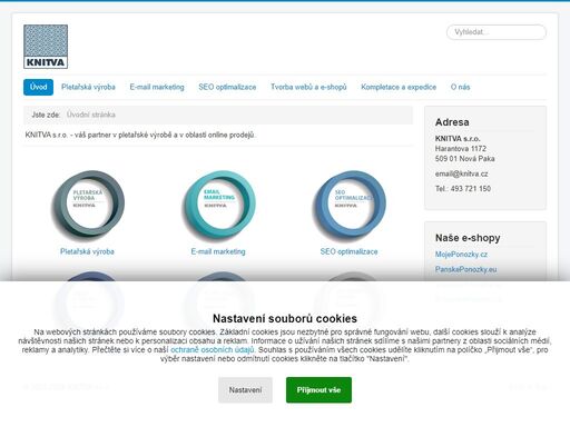 zaměstnavatel zdravotně postižených osob s vymezenými chpm poskytující náhradní plnění.