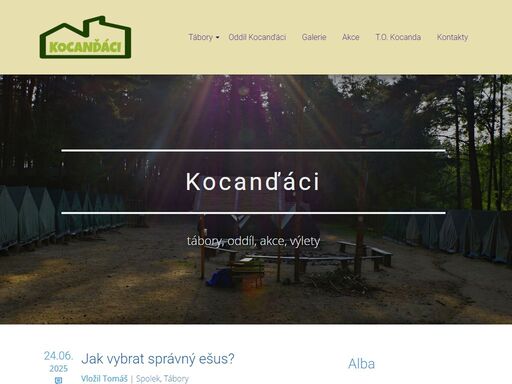 letní tábor na kocandě skočice