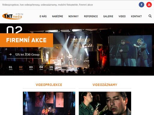 tntmedia: videoprojekce, live videopřenosy, videozáznamy, mobilní fotoateliér, firemní akce
