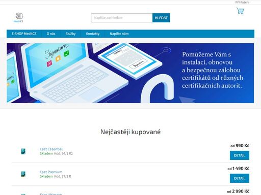 vítejte na našich webových stránkách meditcz. meditcz je společností zaměřenou na poskytování služeb v oblasti informačních technologií. naši zákazníci jsou spokojeni s naší profesionální prací a důvěřují nám v oblasti instalace a správy jejich it infrastruktury. proces začíná konzultací s klientem, konkrétní analýzou…