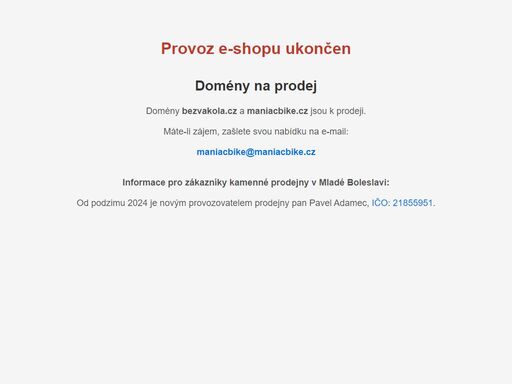 www.maniacbike.cz