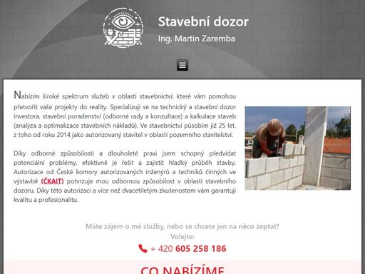 stavební dozor, odborné poradenství, kalkulace stavebních nákladů. profesionální přístup a individuální řešení pro každý projekt. působíme v moravskoslezkém kraji, ostrava, opava, karviná, havířov, frýdek-místek, nový jičín.