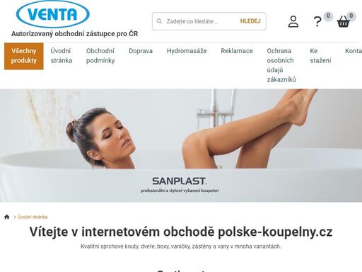 prodej koupelnového vybavení polských výrobců sanplast a rea. realizujeme koupelny na klíč.