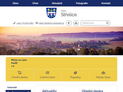 oficiální stránky obce střelice