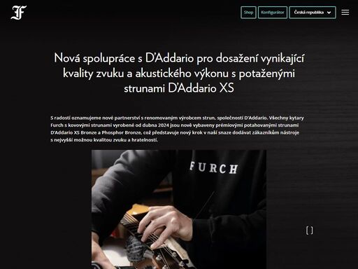za vznikem značky furch stála naše touha vyrábět špičkové nástroje pro nejnáročnější muzikanty. k výrobě každé kytary přistupujeme s láskou a péčí.