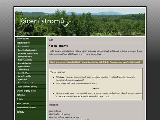 kácení stromů po celé čr