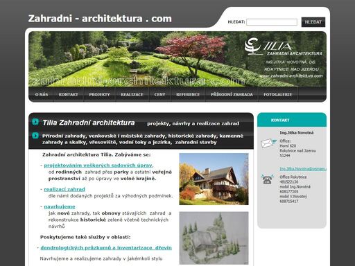 tilia zahradní architektura - projekty, návrhy a realizace zahrad