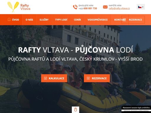 www.rafty-vltava.com