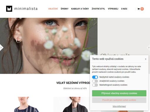 minimalista | síla jednoduchosti, krása detailu | e-shop s designovou módou a doplňky