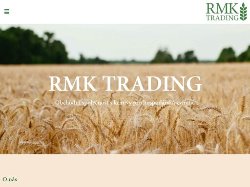 společnost rmk trading s.r.o. byla založena na základě dlouholetých zkušeností v oblasti obchodu s krmivy pro hospodářská zvířata.