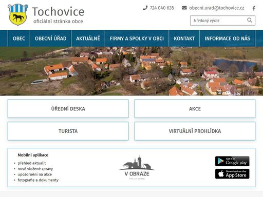 oficiální stránky obce tochovice