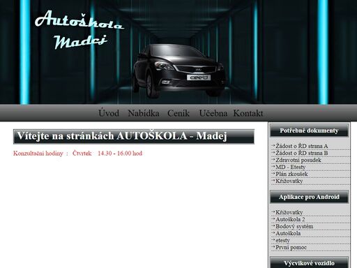 www.autoskolamadej.cz