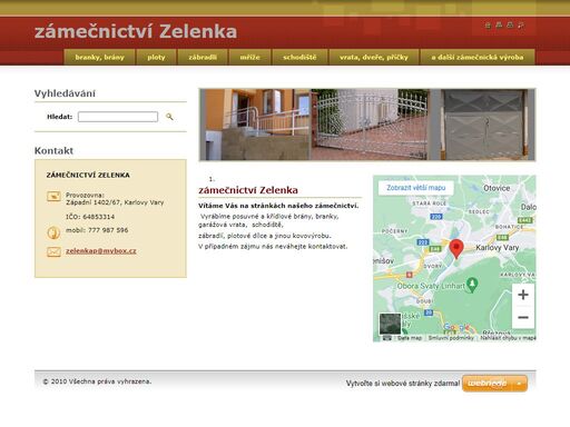 www.zamecnictvi-zelenka.cz