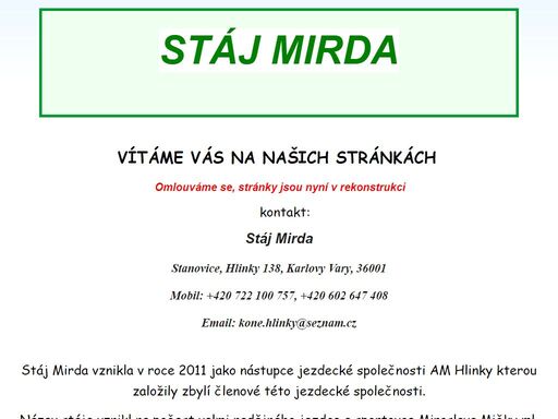 www.stajmirda.cz