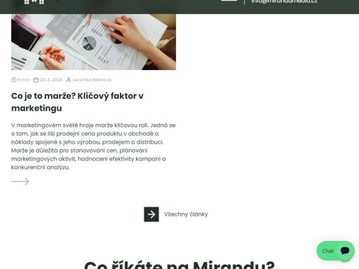 mirandamedia.cz je kreativní digitální agentura, která vám pomůže posílit online přítomnost vašeho podnikání. nabízíme komplexní služby v oblasti webového designu, marketingu a online strategie.