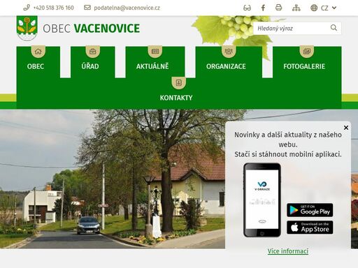 oficiální stránky obce vacenovice