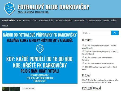 www.fkdarkovicky.cz