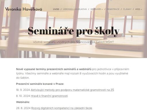 www.seminarehavelkova.cz