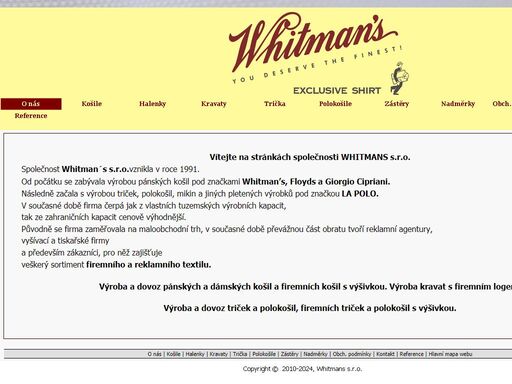 www.whitmans.cz