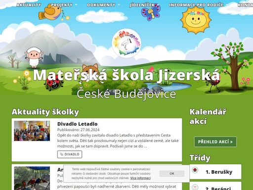 webové stránky mateřské školy jizerská české budějovice