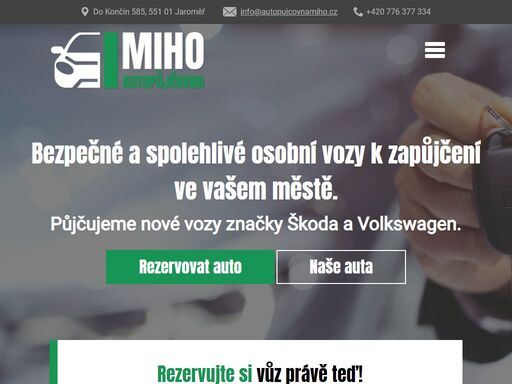 www.autopujcovnamiho.cz