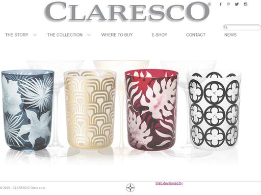 claresco is a czech design firm founded by kristyna dvorakova, who is also the designer of its uniquely handmade crystal line.
