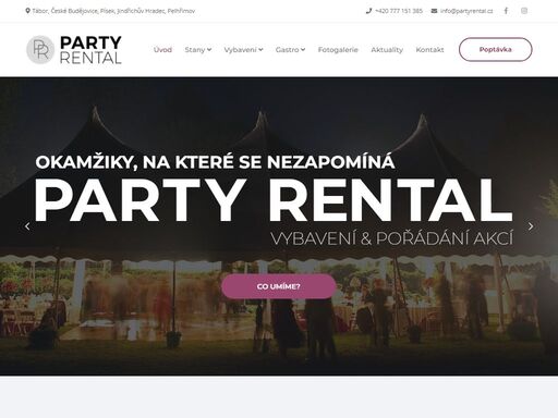 www.partyrental.cz