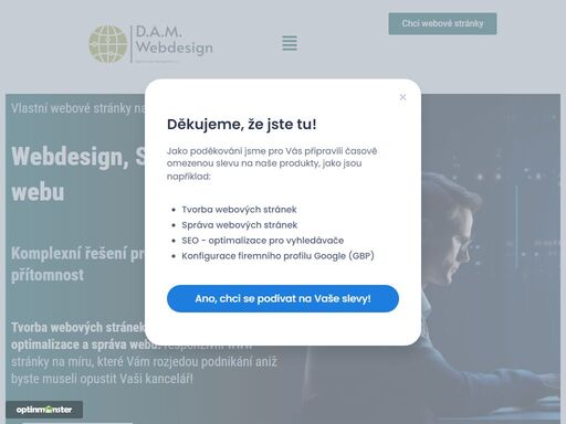 komplexní řešení pro vaši online přítomnost: ať už tvorba webových stránek, responzivní webdesign, správa webu, seo nebo konfigurace gbp, u nás jste správně!