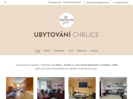 www.ubytovani-chrlice.cz