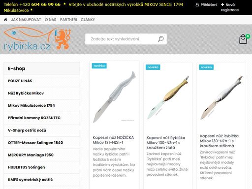 nůž rybička originál mikov, ostřiče nožů, v-sharp, curve, nože lovecké, nože turistické, nože sběratelské, nožíři, nože příbram