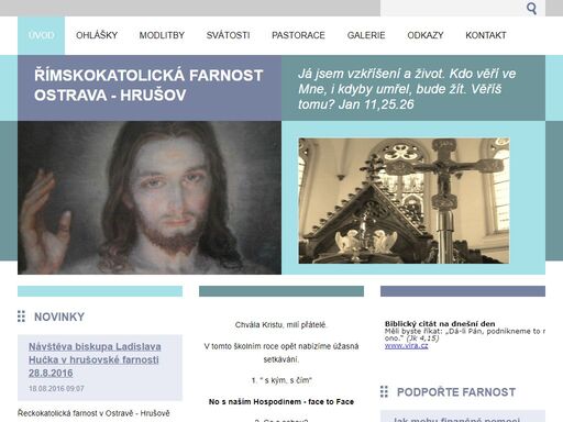 nové webové stránky farnosti ostrava - hrušov. římskokatolická farnost při kostele sv. františka a viktora v ostravě - hrušově sdružuje také řeckokatolickou farnost v ostravském děkanátu.