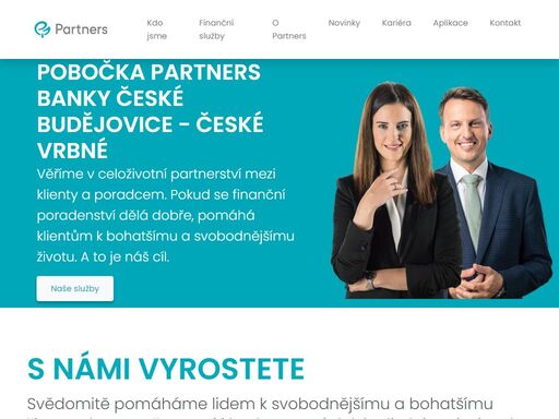 pobočka partners banky české budějovice - české vrbné poskytuje nezávislé finanční poradenství a osobní finanční plánování. finanční poradce vám pomůže ve sjednání a kalkulaci hypotéky, pojištění nebo investic