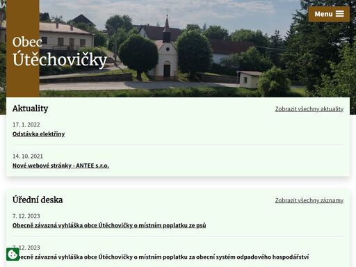 www.utechovicky.cz