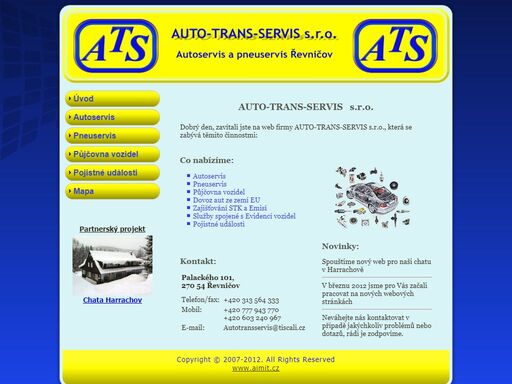 webová prezentace firmy auto-trans-servis s.r.o.