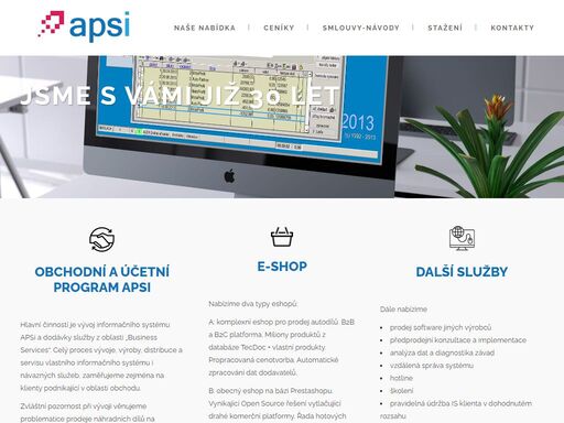 obchodní a účetní program apsi - jediný skladový software, který se přizpůsobí vám a ne vy jemu.