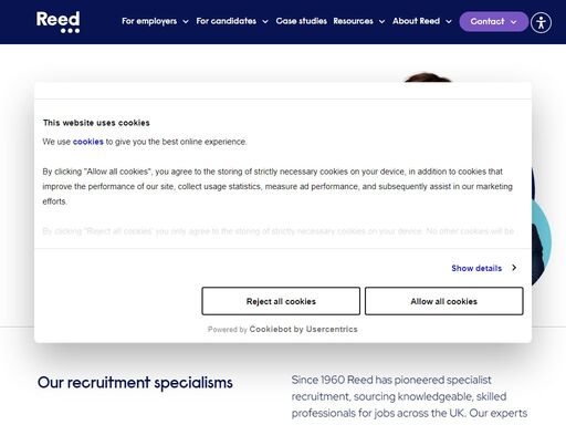 looking to hire talent? reed has access to 18 million  cvs and market-leading guarantees. discover how the  uk’s #1 specialist recruitment company can help.