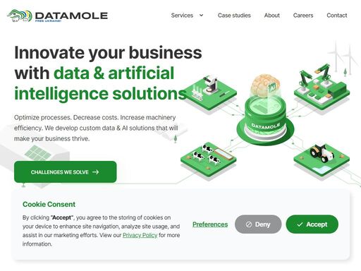 datamole helps agricultural and industrial companies innovate their business with data & artificial intelligence solutions. 100+ successful projects delivered.