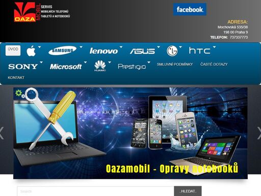 opravy a servis mobilnich telefonů, notebooků a tabletů. servis, prodej originálního příslušenství