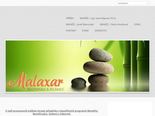 masérské služby v centru brna. masáže - klasické, relaxační, lávovými kameny, reflexní, dornova metoda. baňkování, aromaterapie.