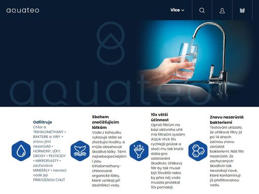 patentovaný nanofiltr aqua viva od české společnosti art carbon čistí kohoutkovou vodu pomocí nanotechnologie, která zaručí nejčistší vodu bez kontaminantů, dokonalou chuť, komfortní průtok při zachování minerálních látek. zároveň, a to je důležité, nezarůstá bakteriemi a viry.