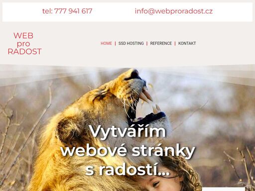 zavolejte 777941617 nebo napište vaši představu - info@webproradost.cz .připravím web pro vás. hostingové a doménové služby. těším se na spolupráci. pavel hodan