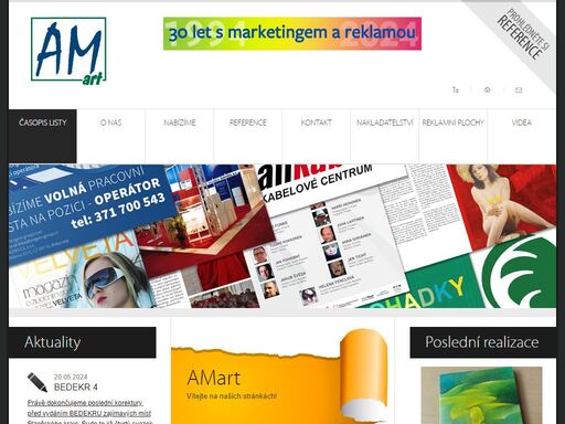 agentura am art, s.r.o. - kompletní servis v oblasti reklamy a marketingu, tisková reklama, corporate identity