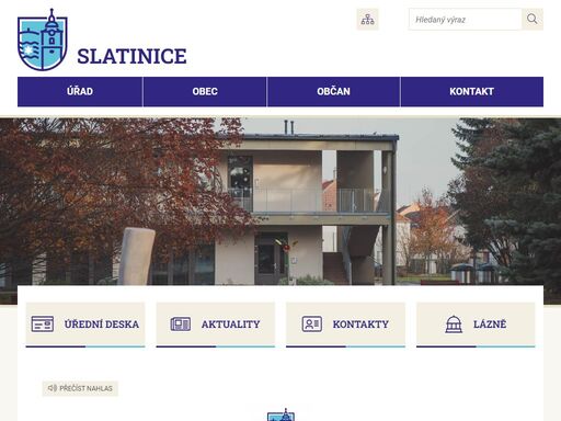 oficiální stránky obce slatinice