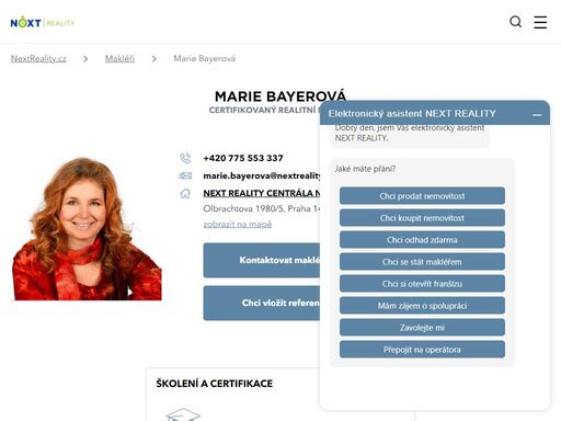 www.nextreality.cz/mariebayerova