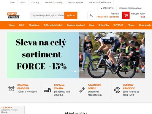 kola, sportovní oblečení a vybavení - sportcyklo.cz