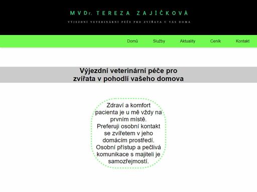 výjezdní veterinární péče pro zvířata u vás doma v libereckém kraji a okolí.