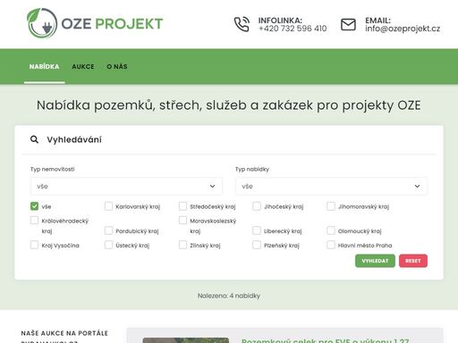 www.ozeprojekt.cz