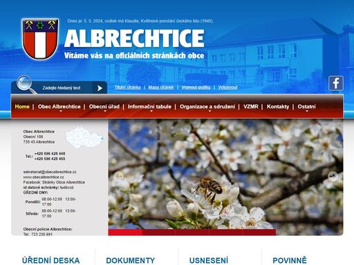 www.obecalbrechtice.cz