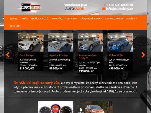 autobazar auto slaný prodej kvalitních ojetých a zánovních vozů. auta bez rizika. pořad autocentral recenze ojetých aut.