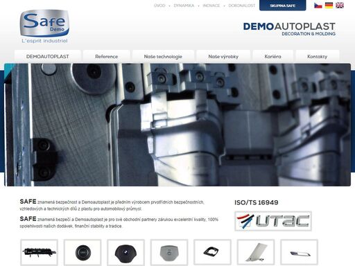 demoautoplast je předním výrobcem prvotřídních bezpečnostních, vzhledových a technických dílů z plastu pro automobilový průmysl.